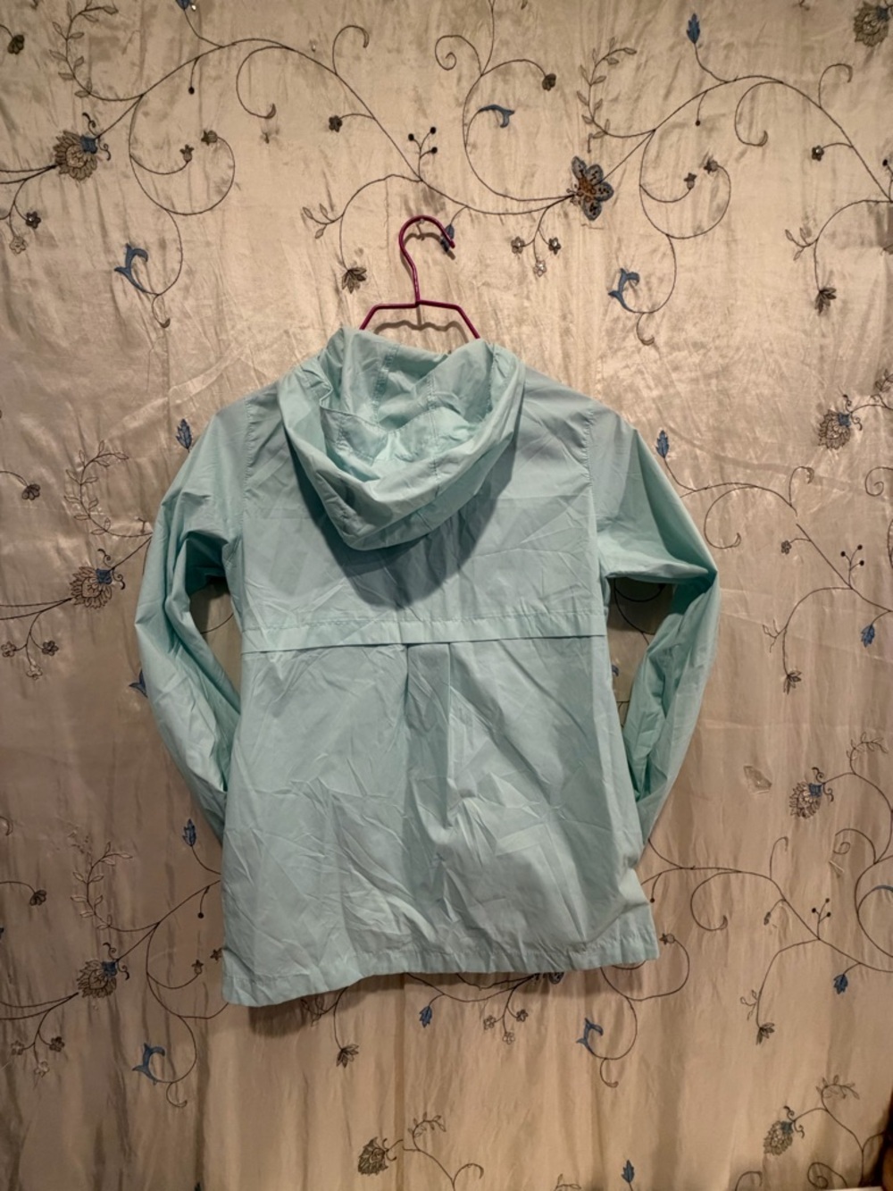 Columbia Mint Blue Hooded Windbreaker Jacket - Picture 4 of 6
